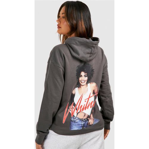 Sweat À Capuche Oversize À Imprimé Whitney Houston - S - boohoo - Modalova