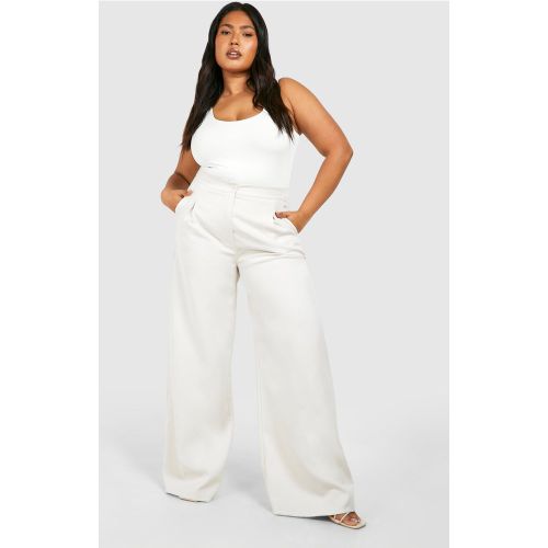Grande Taille - Pantalon Large De Tailleur - 44 - boohoo - Modalova