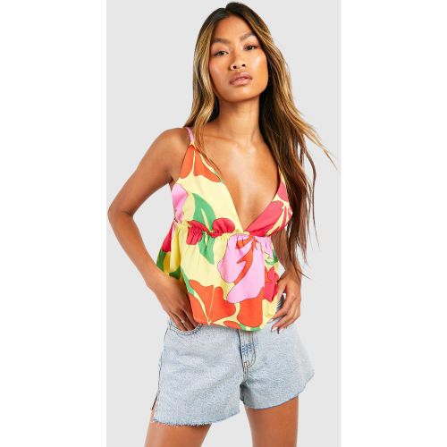 Caraco Fleuri - Rose - 36, Rose - boohoo - Modalova