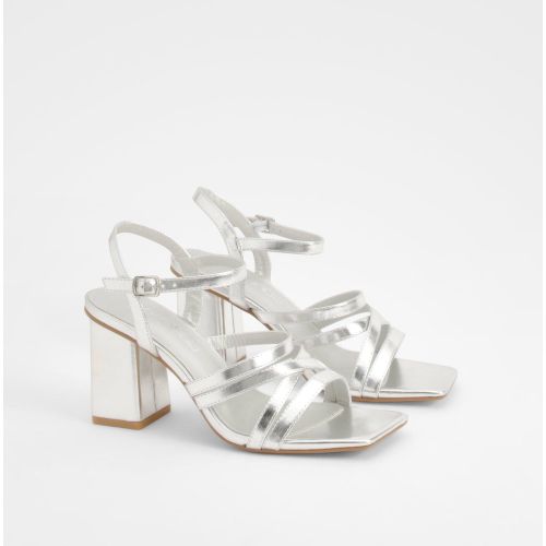 Chaussures Mé"Tall"isées À Talon Carré - 36 - boohoo - Modalova