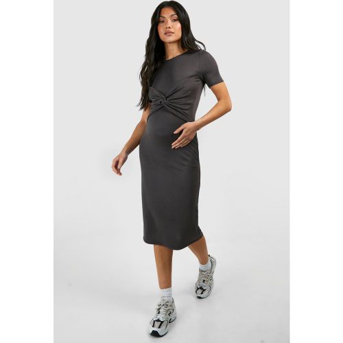 Maternité - Robe De Grossesse Moulante Torsadée - 38 - boohoo - Modalova