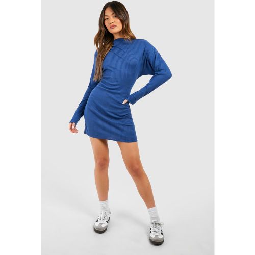 Robe Courte Côtelée À Col Ouvert - 44 - boohoo - Modalova