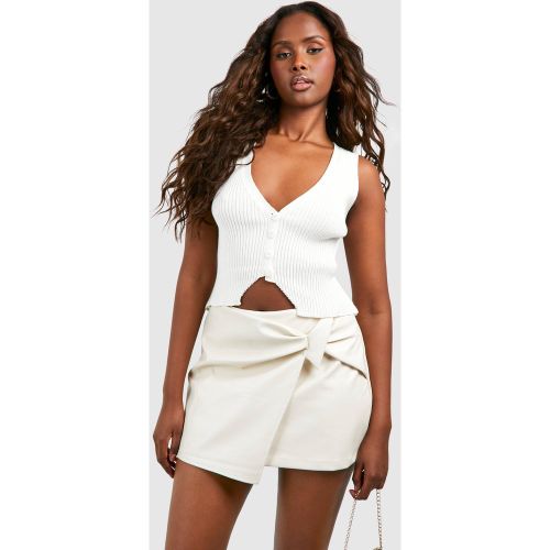 Mini-Jupe Nouée - 38 - boohoo - Modalova