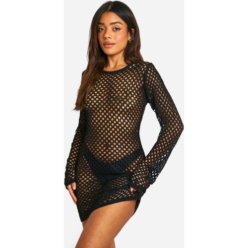 Robe De Plage Courte En Crochet - S - boohoo - Modalova