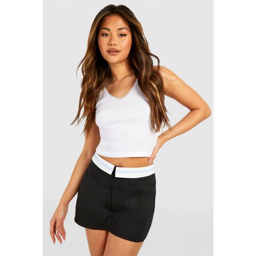 Jupe-Short À Taille Contrastante - 34 - boohoo - Modalova