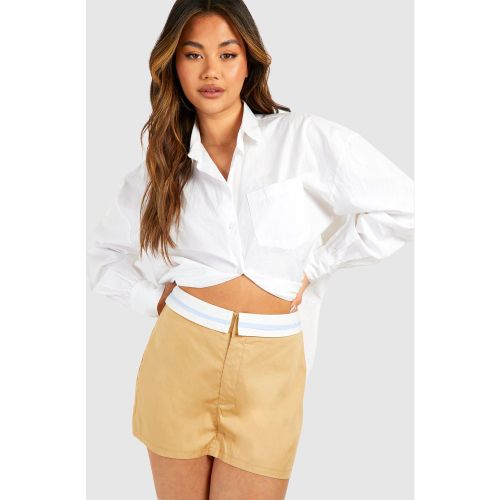 Jupe-Short À Taille Contrastante - 34 - boohoo - Modalova