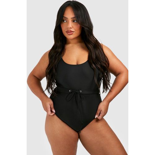 Grande Taille - Maillot De Bain À Ceinture - 48 - boohoo - Modalova