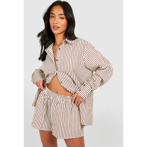 Petite" - Chemise De Plage Rayée - 42 - boohoo - Modalova