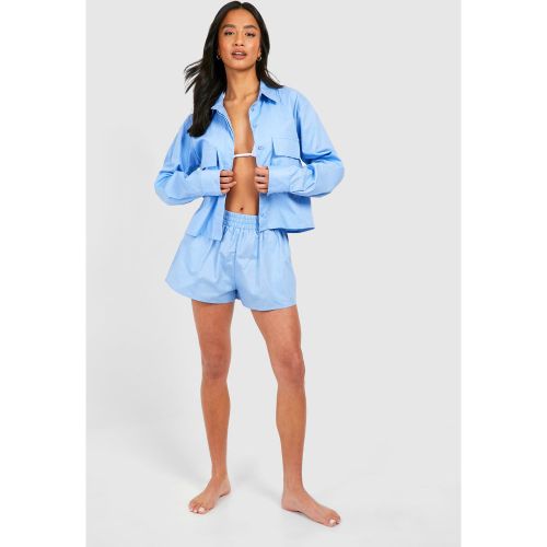Petite" - Short De Plage En Coton - 34 - boohoo - Modalova