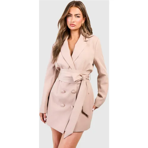 Robe Blazer Nouée - 38 - boohoo - Modalova