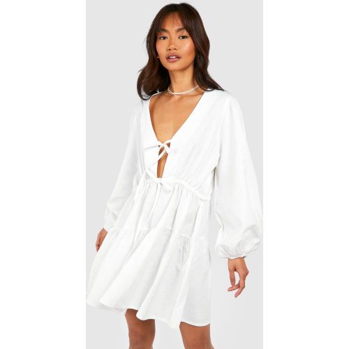 Robe Courte Nouée - 40 - boohoo - Modalova