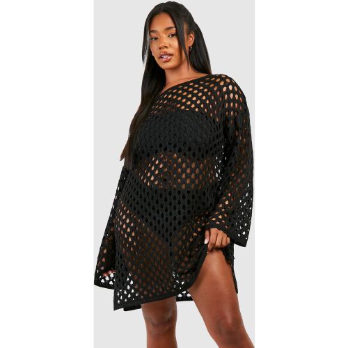 Grande Taille - Robe Courte En Crochet - 50 - boohoo - Modalova