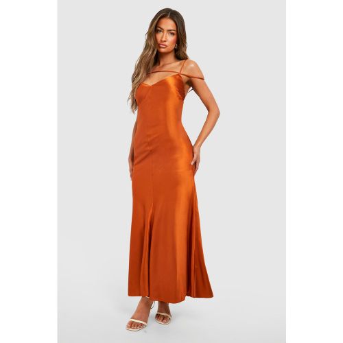 Robe Nuisette Satinée À Bretelles - 36 - boohoo - Modalova