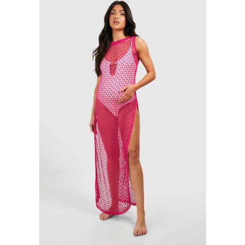 Maternité - Robe De Grossesse Longue De Plage En Crochet - 36 - boohoo - Modalova