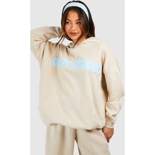 Sweat À Capuche Oversize À Slogan Dsgn Studio - S - boohoo - Modalova
