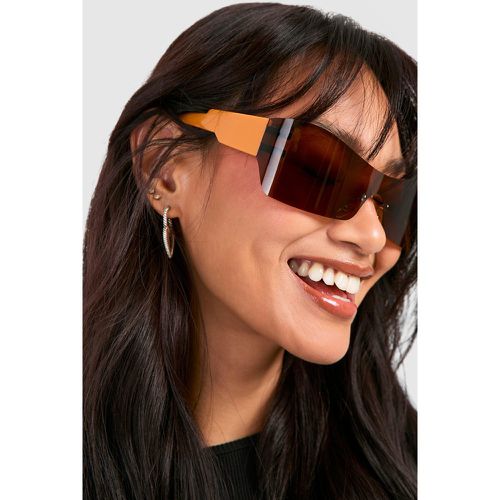 Visor Sunglasses - One Size - boohoo - Modalova