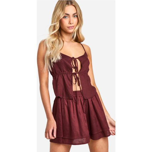 Crop Top À Attaches - 34 - boohoo - Modalova