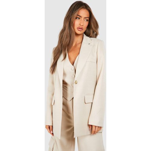 Blazer Texturé Large - 34 - boohoo - Modalova