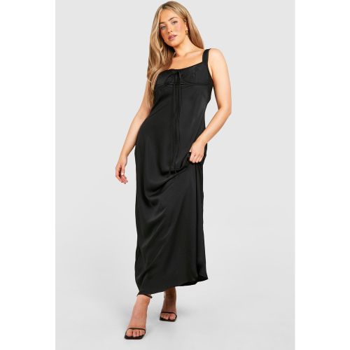 Grande Taille - Robe Mi-Longue Satinée - 44 - boohoo - Modalova