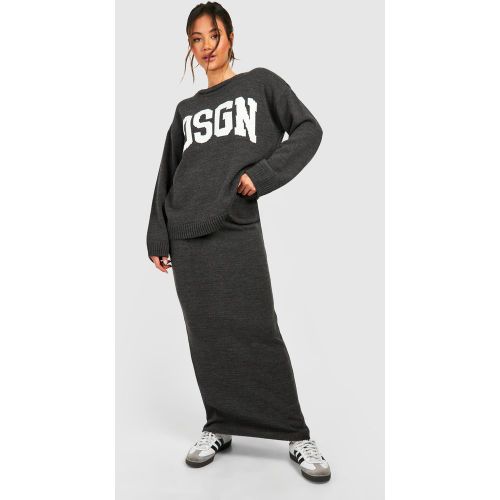 Ensemble Avec Pull À Col Ras-Du-Cou Et Jupe Longue - S - boohoo - Modalova