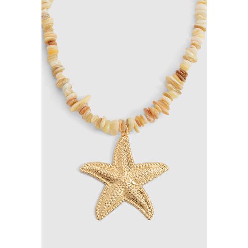Shell Detail Starfish Necklace - boohoo - Modalova
