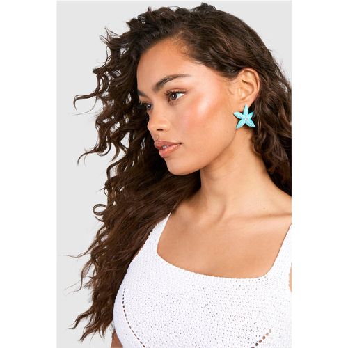 Blue Sea Shell Earrings - boohoo - Modalova