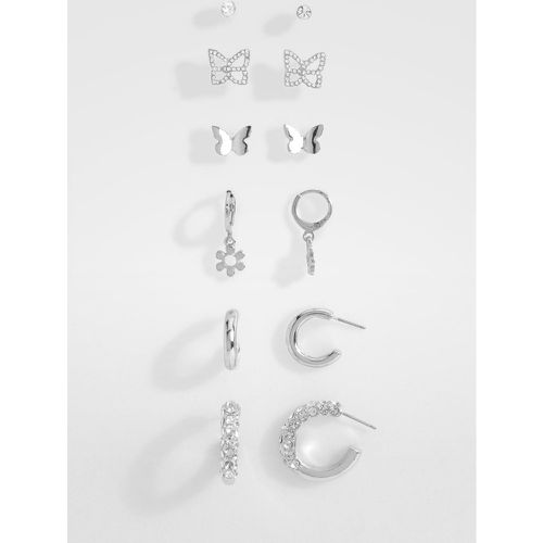 Butterfly Multipack Earrings - - boohoo - Modalova