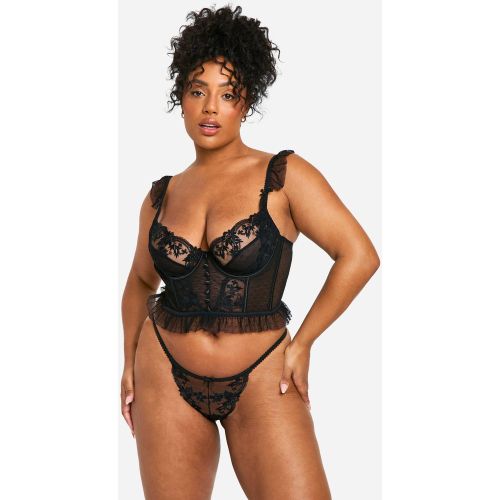 Grande Taille - String En Dentelle - 16/18 - boohoo - Modalova