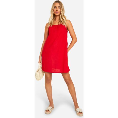 Robe Trapèze À Bretelles En Coton - 36 - boohoo - Modalova