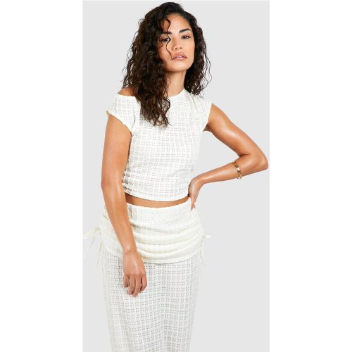 Petite" - Top Texturé Asymétrique - 34 - boohoo - Modalova