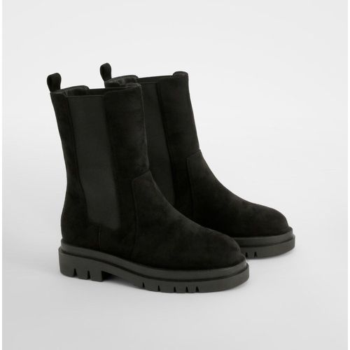 Bottines Chelsea Hautes À Plateforme - Pointure Large - 38 - boohoo - Modalova