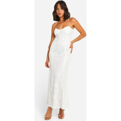 Robe Longue En Dentelle - 38 - boohoo - Modalova