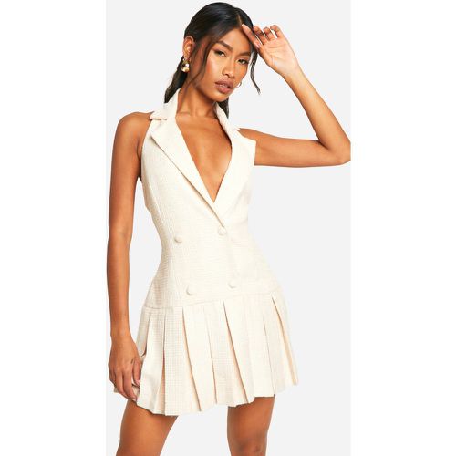 Robe De Tennis À Dos Nu Et Boucle - 44 - boohoo - Modalova