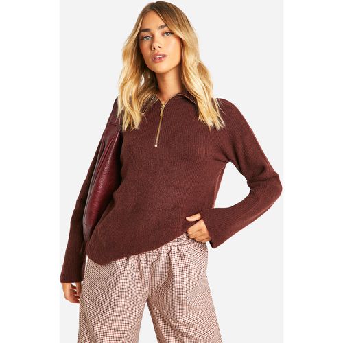 Pull En Maille Côtelée Douce - M - boohoo - Modalova