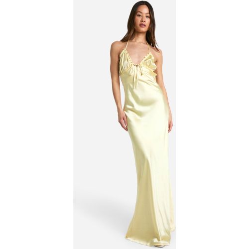 Tall" - Robe Nuisette Satinée À Volants - 42 - boohoo - Modalova