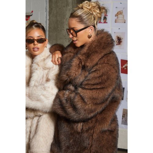 Manteau Long En Synthétique - 40 - boohoo - Modalova