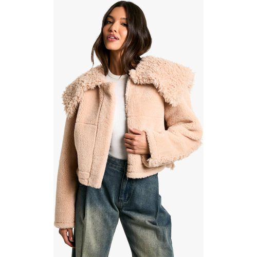 Veste Avec Col En Fausse Fourrure - 38 - boohoo - Modalova