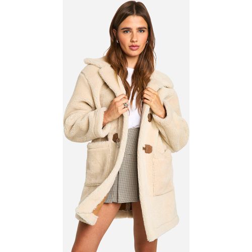 Manteau En Fausse Fourrure - 40 - boohoo - Modalova