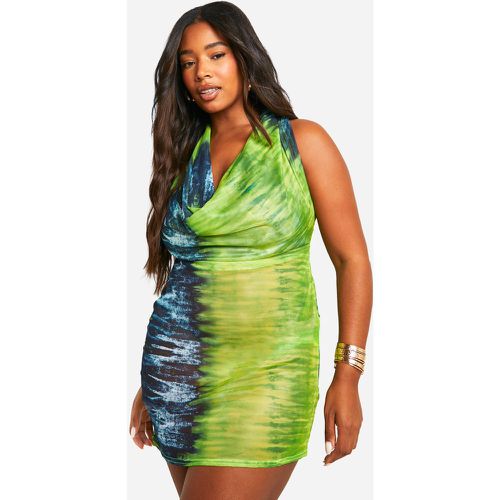 Grande Taille - Robe Moulante À Dos Nu En Mesh - 46 - boohoo - Modalova