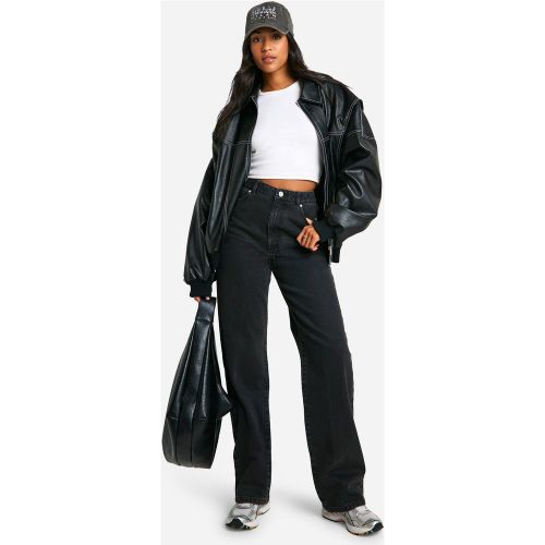 Tall" - Jean Boyfriend Basique Taille Haute - 38 - boohoo - Modalova