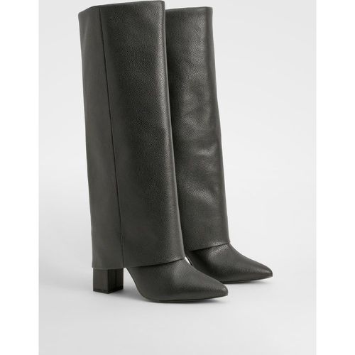 Bottes Hautes Côtelées Texturées - 39 - boohoo - Modalova