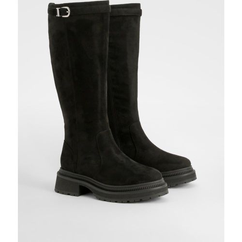 Bottes Hautes À Plateforme - Pointure Large - 39 - boohoo - Modalova