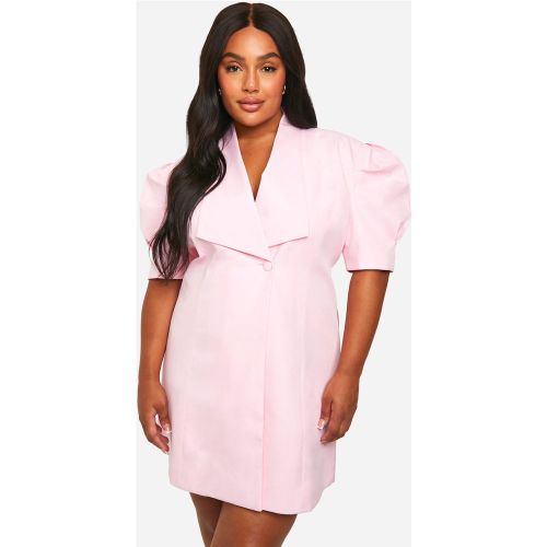 Grande Taille - Robe Blazer À Manches Bouffantes - 44 - boohoo - Modalova