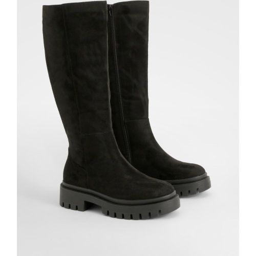 Bottes Hautes À Plateforme - Pointure Large - 36 - boohoo - Modalova