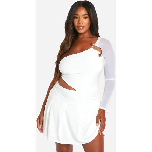 Grande Taille - Combishort Asymétrique À Découpe - 44 - boohoo - Modalova