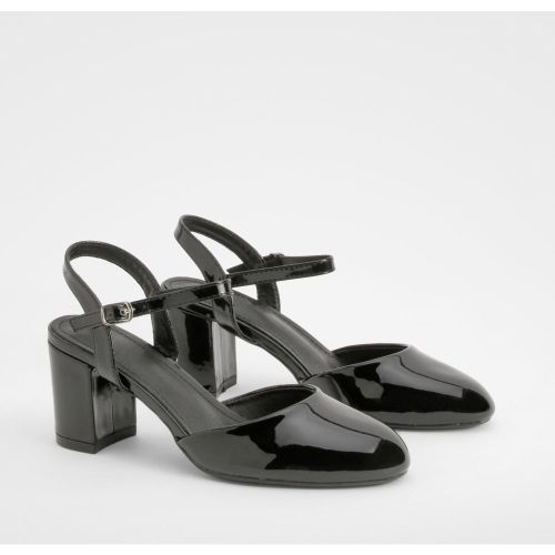 Escarpins Vernis À Talon Carré - 40 - boohoo - Modalova