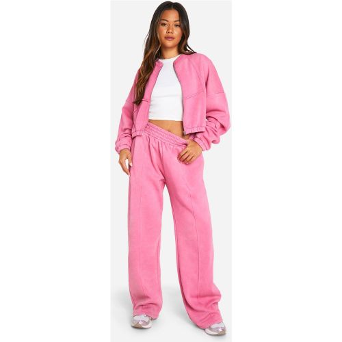 Survêtement Délavé À Coutures Apparentes - S - boohoo - Modalova