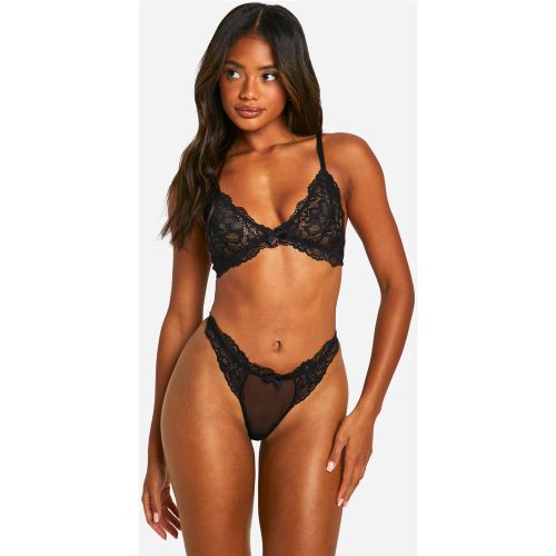 Soutien-Gorge Triangle En Dentelle - S - boohoo - Modalova