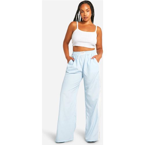 Grande Taille - Pantalon À Rayures Contrastantes Et Slogan Dsgn Studio - 46 - boohoo - Modalova