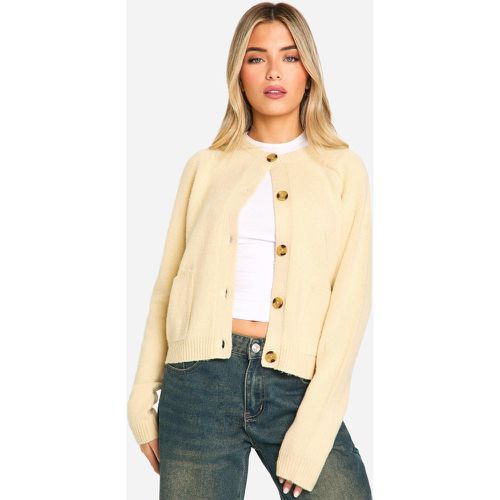 Cardigan Oversize Avec Poches - L - boohoo - Modalova